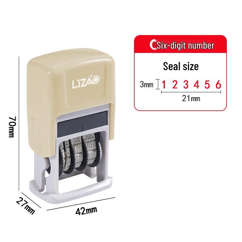 Automatic Re-inking Teacher QC Date Stamp with Adjustable Year, Month, Day