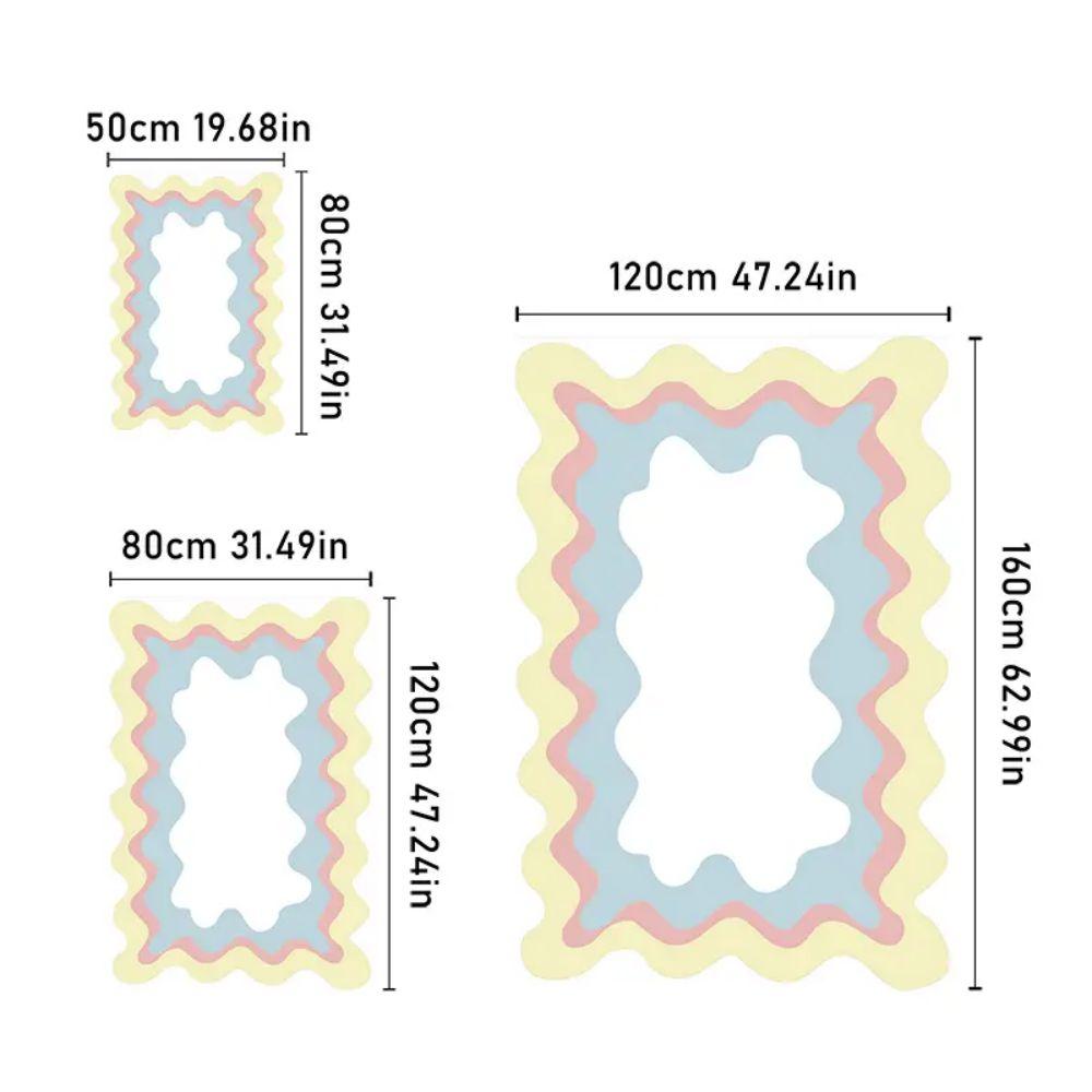 VIKAMA Girl-Style Carpet - Soft And Comfortable Bedroom Bedside Rug - Pink And Cute - Living Room Floor Mat - Home Decoration