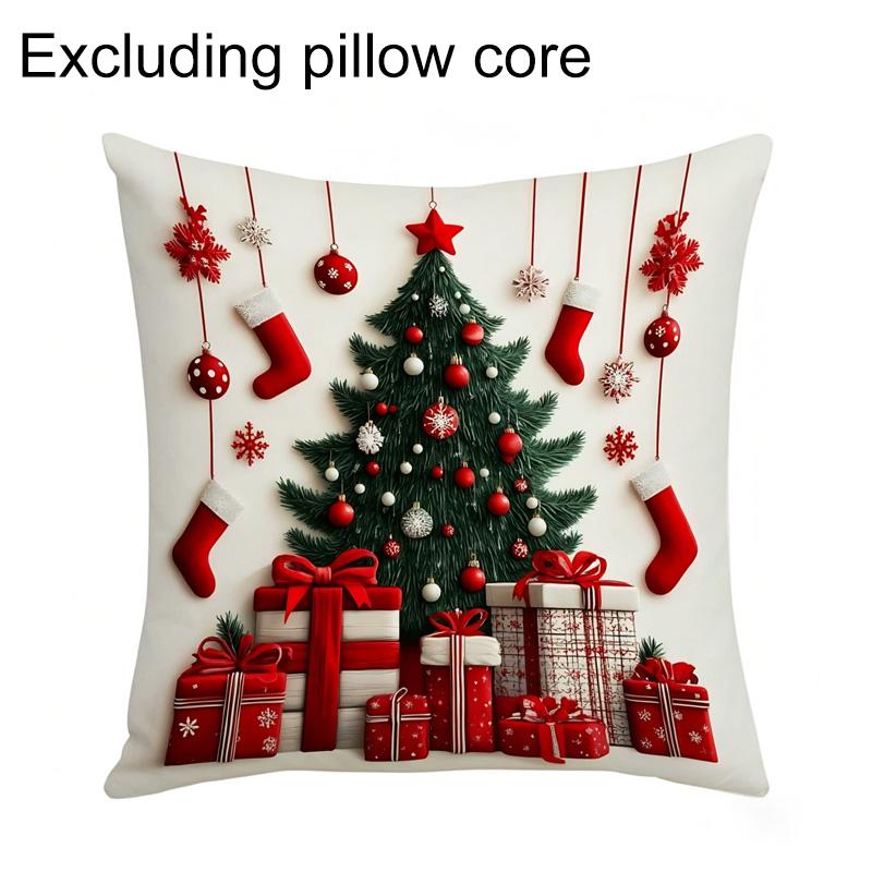 

1/4 наволочка 2D плоская печать 18x18 дюймов модная классическая новая рождественская атмосфера 1PCS