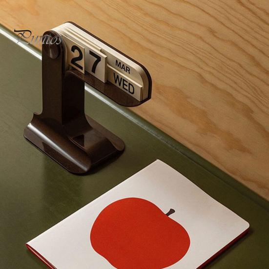 Desk Calendar Standing Flip Calendar Desk Plastic Daily Schedule Planner Modern Farmhouse Decor Home Office Decoration