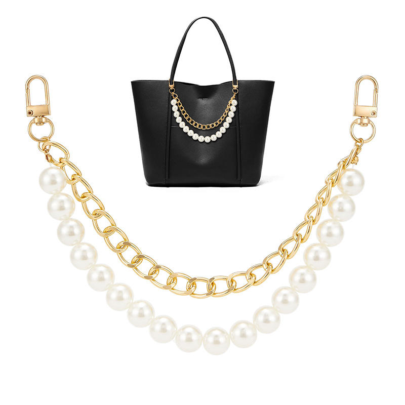 

1 шт. Модные подвески-шармы с искусственным жемчугом для сумочки, цветочная цепочка-удлинитель для кошелька, ювелирное изделие для женщин и девочек