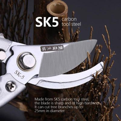 Pruning Shear V8 Garden Bonsai Scissors Garden Shears Massage Handle Root Branch Trim Pruning Tools