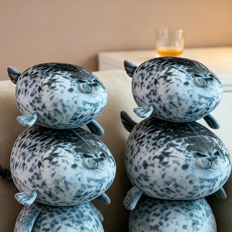 Favorite Toy Unisex 20/30Cm Cute Chubby Angry Blob Seal Funny Pillow Fat Beautiful Little Seal Lion Plush Toy Stuffed Doll Birthday Creative Gifts