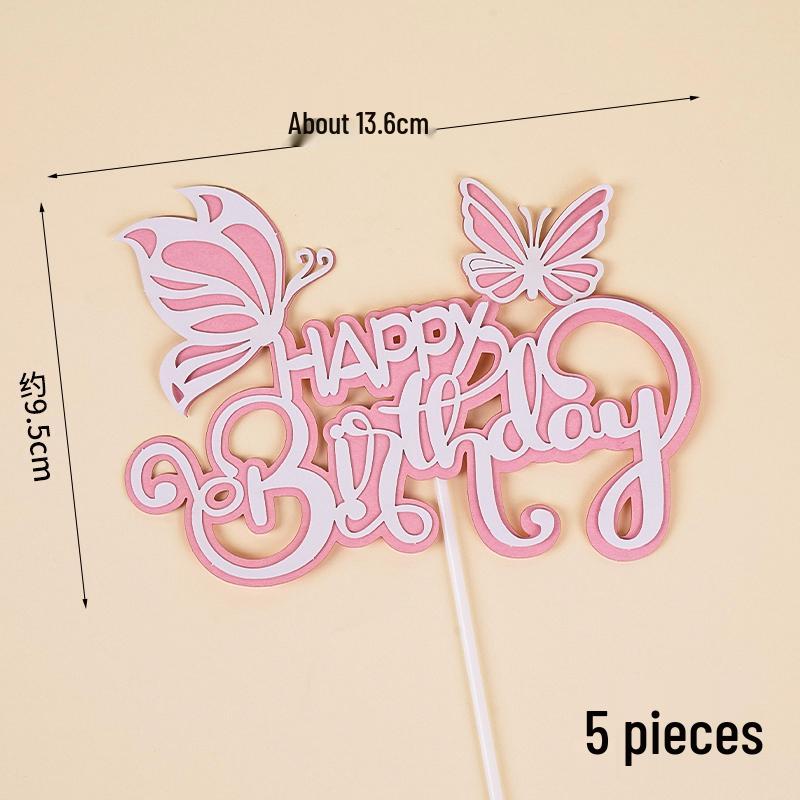 Happy Birthday Rainbow Cake Toppers: Stars, Clouds & Balloons