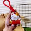 Cartoon Pu Leather Fortune Cat Keychain Get Rich Car Keychain Kawaii Bag Hanging  Home Decor