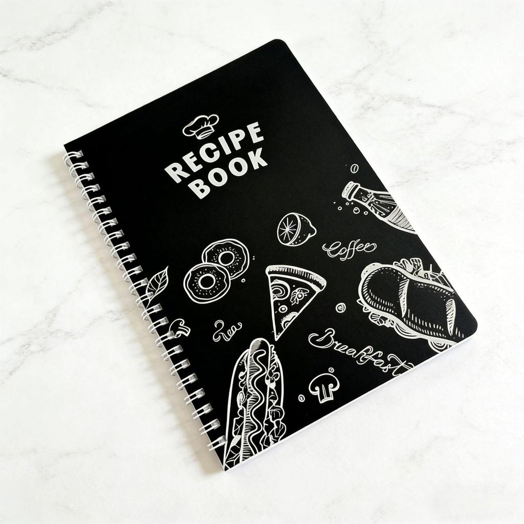 International Recipe Book: A5 Spiral Notebook Planner