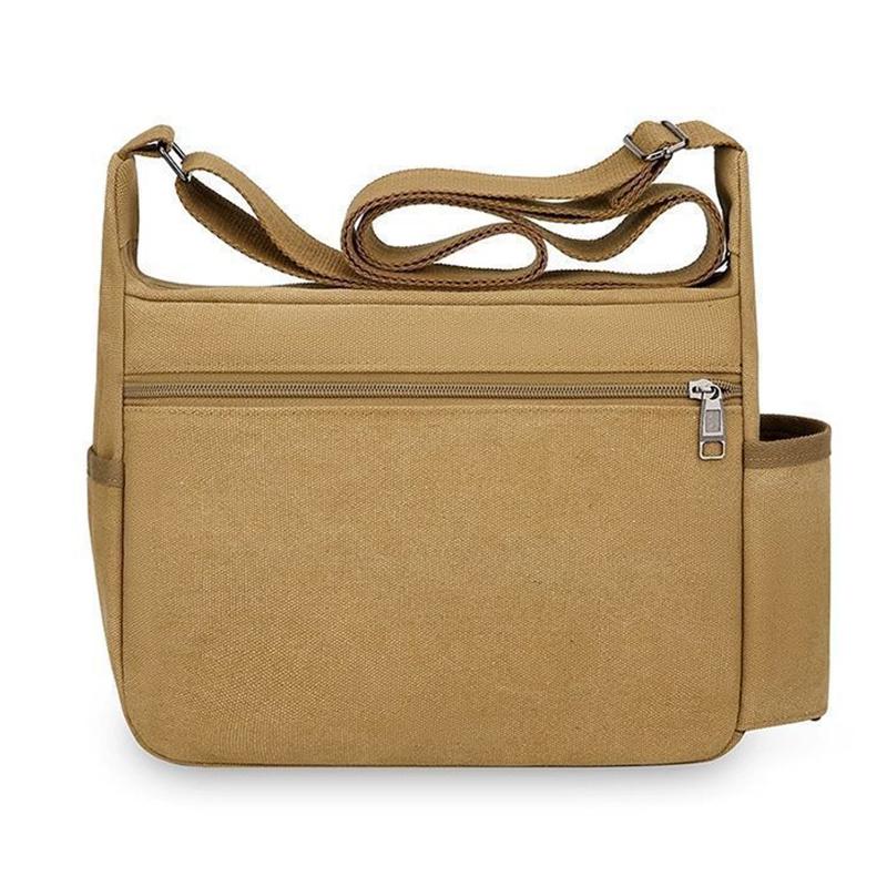 New Tool Kit Industrial Work Bag Wear-resistant Construction Site Shoulder Bag Messenger Bag Large-capacity Multi-Compartment Travel Bag Canvas Bag