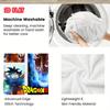 Dragon Ball Practical Daily Blanket Warm Flannel Lightweight Blanket for Home Office THW
