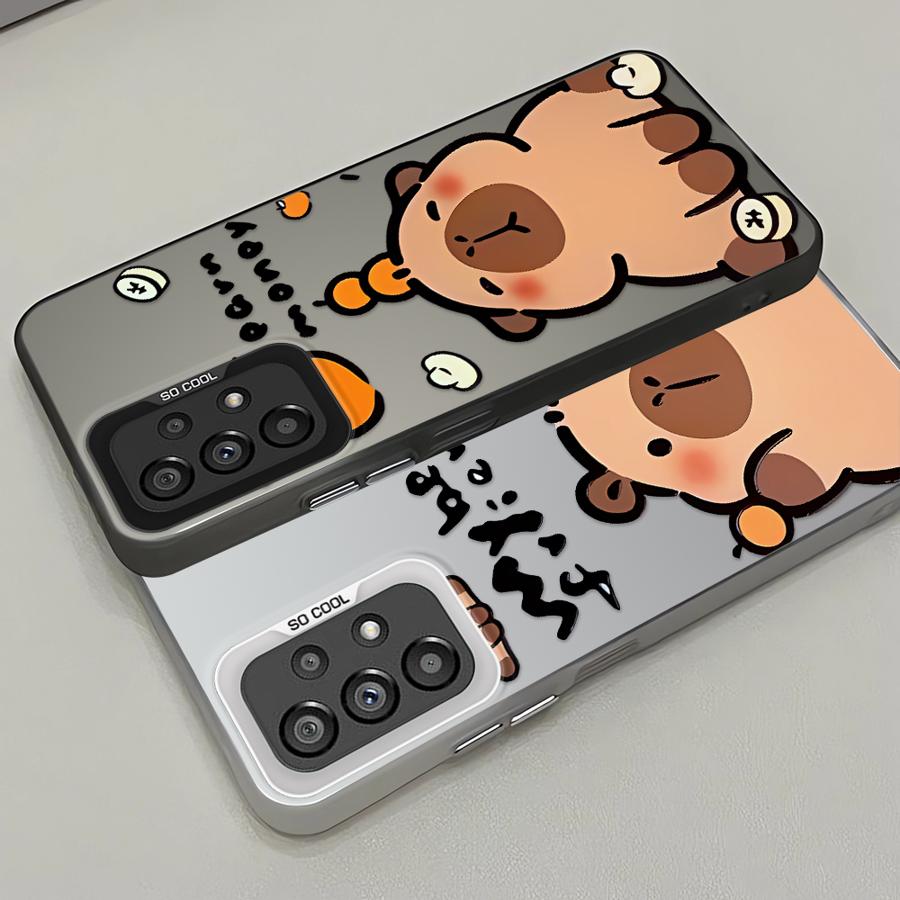 Cute Capibala Case For Samsung For Galaxy A13 A17 A23 A16 A34 A14 A32 A15 A24 A25 A12 Soft Shell