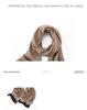 Autumn/Winter Women's Pure Cashmere Color Block Loose Knit Scarf