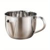 1000ML Stainless Steel Oil Filter Soup Pot Kitchen Grease Oiler Filter Strainer Bowl Large Capacity Storage Jug Cooking Tools