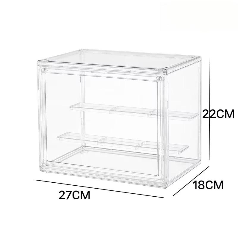 Acrylic Toy Storage Box High-Transparency Material Sealed Dust-Proof Featuring Dual-Magnetic Suction Large  Capacity Detachable