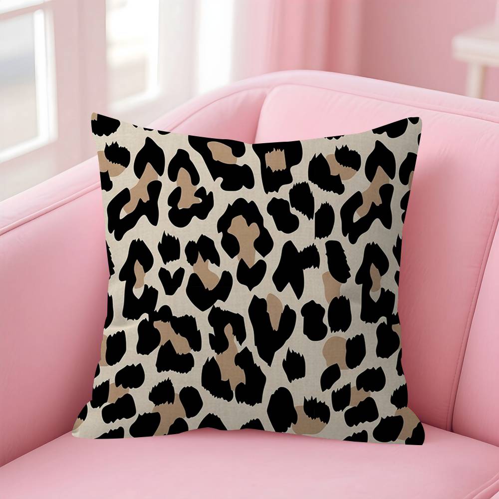 Luxury Leopard Pillow Cushion Cover Pillowcase Living Room Sofa Home Decor Customized