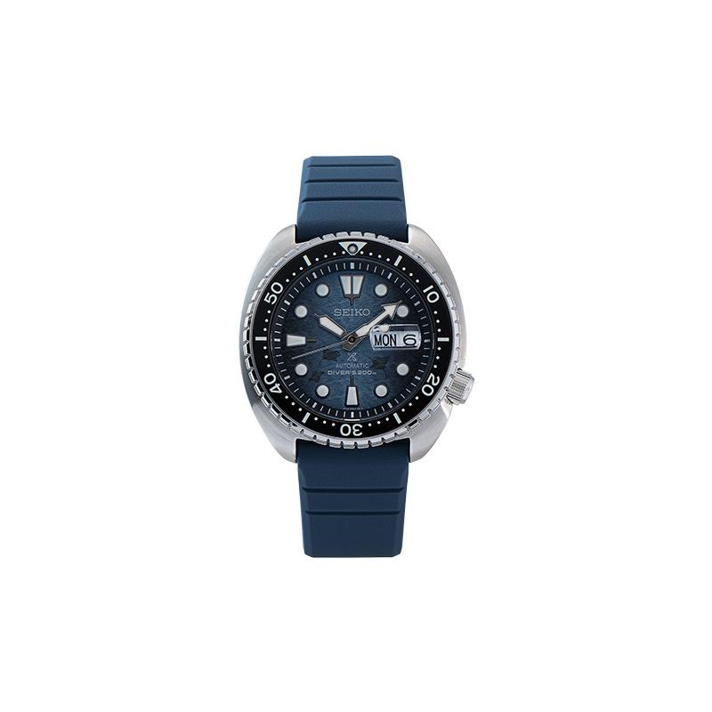 

SEIKO Prospex Marine Charity 200-meter Diving Mechanical Watch Automatic Silicone Strap Men s Watch Blue Dial SRPF77K1 синій