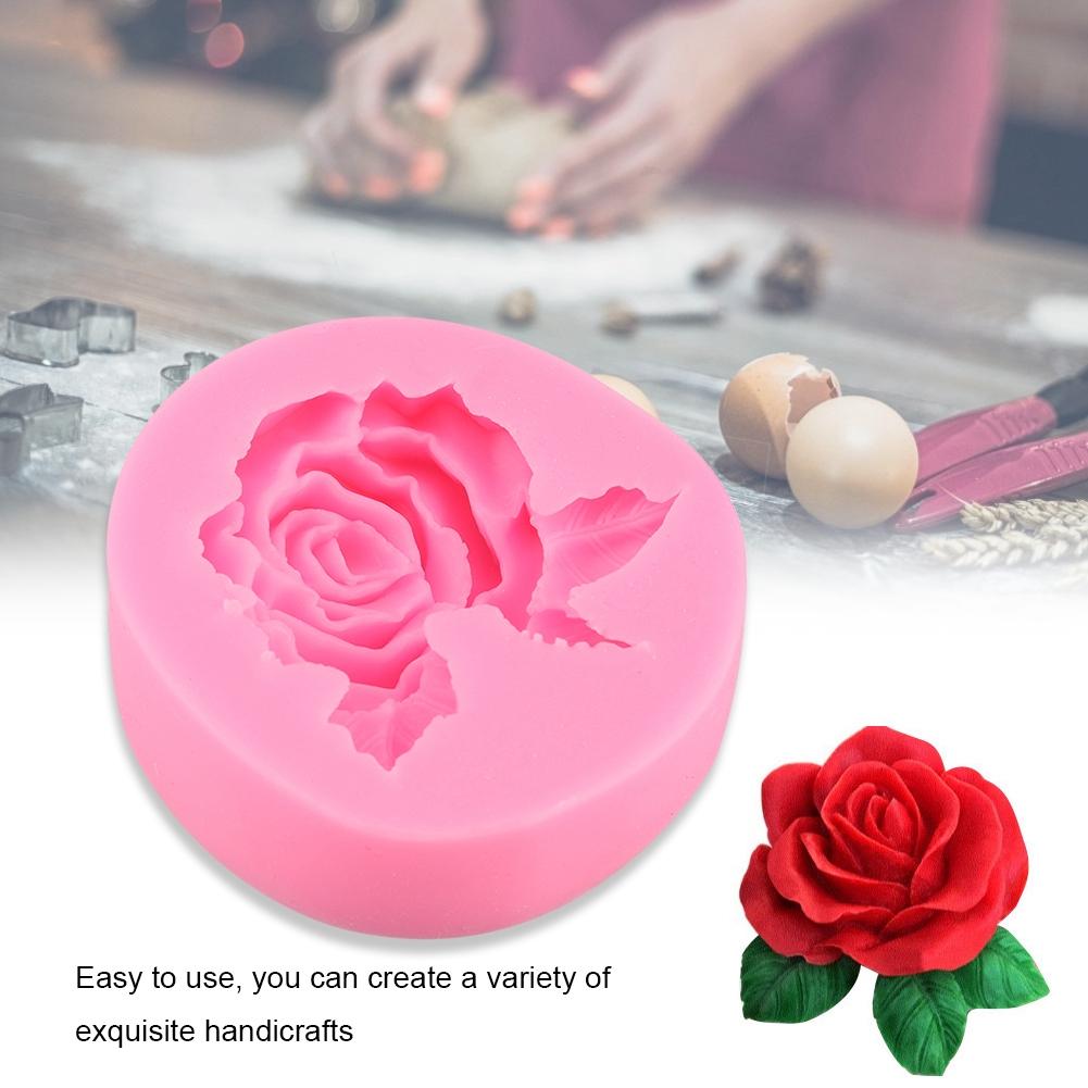 Rose Shape Silicone Cake Fondant Chocolate Molds Decorating Tool Baking Accessory