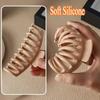 New Silicone Material Hair Claw Clip Crab Barrette Girls Ponytail Hair Claws Bath Clip Fashion Hair Accessories Headwear