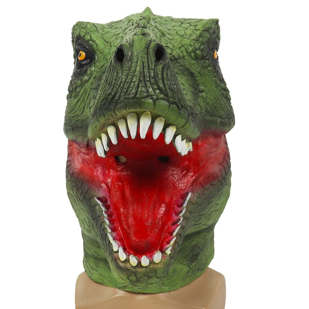 Jurský park Zelená maska dinosaura Vánoce Halloween Dinosaurus z Jurského parku Zuřivý Tyrannosaurus Rex Maska