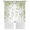Countryside Plant Flowers Watercolors Bedroom Curtains Tulle Sheer Curtain Living Room Home Decor Voile Drapes