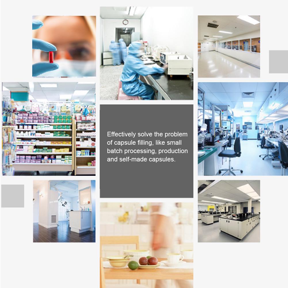 100 Holes Capsule Filler Plate Manual Capsule Powder Filling Machine Board Tool for Size 0#