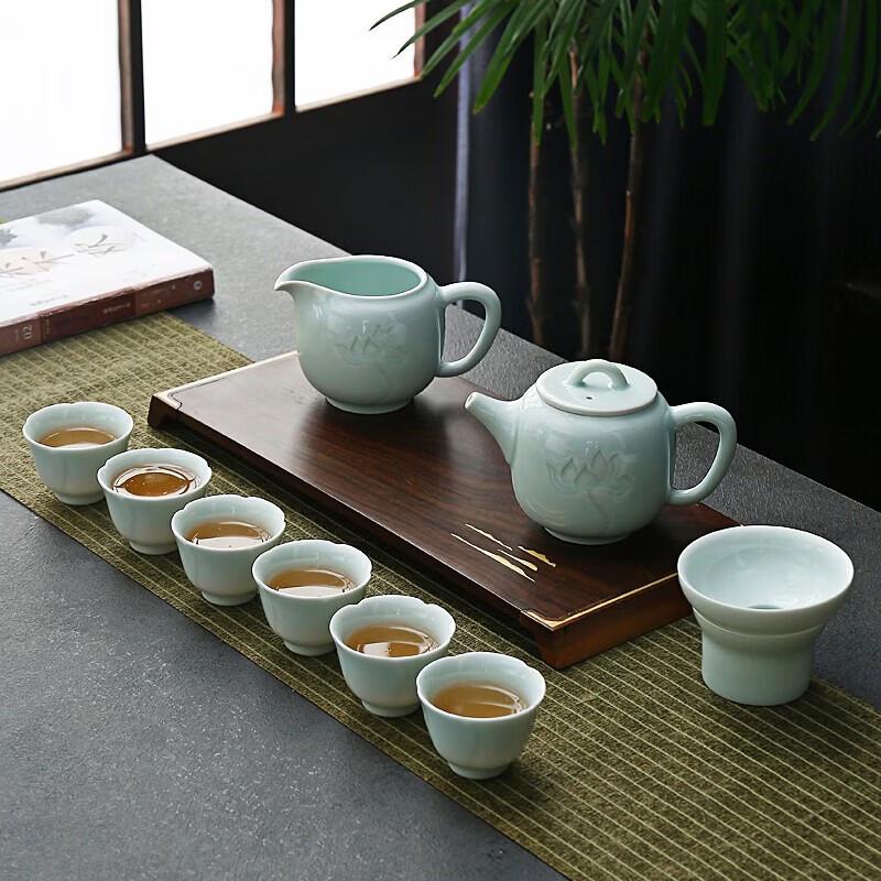 Bafangli Yilu Liansheng 10-Piece Stainless Steel Tea Set