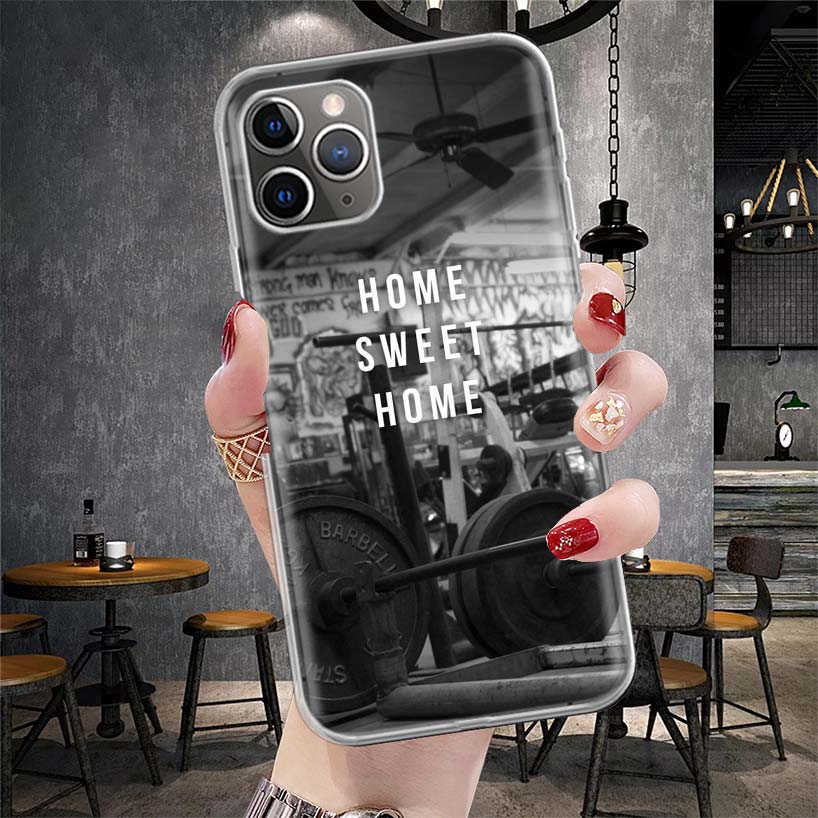 Bodybuilding Gym Fitness Muscle Soft Phone Case For IPhone 11 17 Air 16E 16 Pro Max 15 + 14 Plus 13 Mini 12 Apple 7 SE 8 Fundas