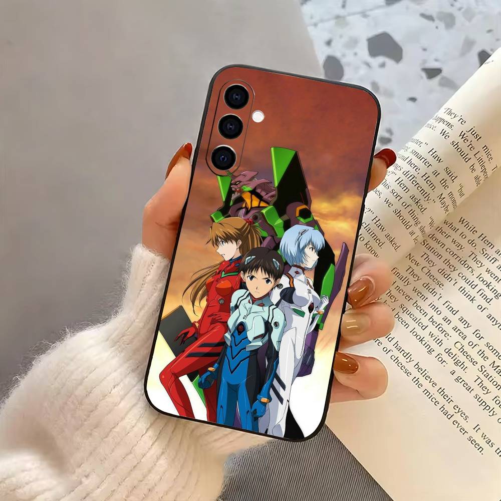Anime EVA E-Evangelions Cool Phone Case For Samsung Galaxy A73,A72,A71,A70,A53,A52,A51,Soft Silicone Black Cover