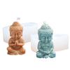 3D Maitreya Silikonová forma na svíčku DIY Kostel Buddha Výroba Sádra Epoxidová pryskyřice Aroma Mýdlo Čokoláda Pečicí formy Domácí dekorace