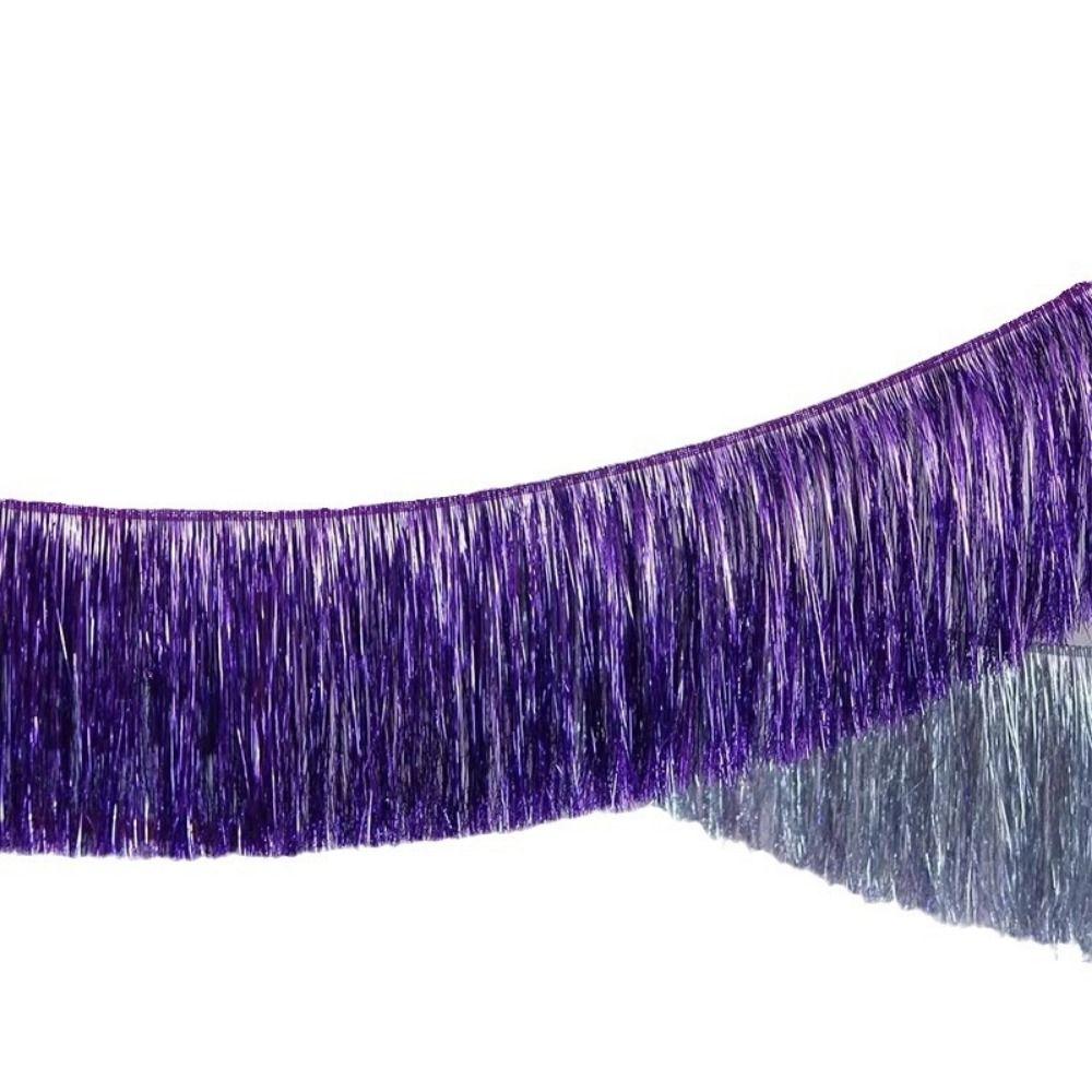 Multicolor Drizzle Garland Encryption Metallic Tinsel Tassel String Background Ornament Thickening Metallic Foil Fringe