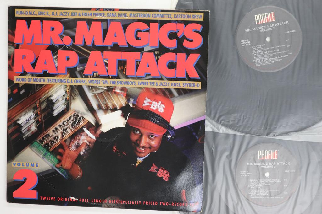 LP Record VARIOUS Mr. Magics Rap Attack Volume 2 PRO1227 PROFILE 1986 US Rap HipHopRB Used