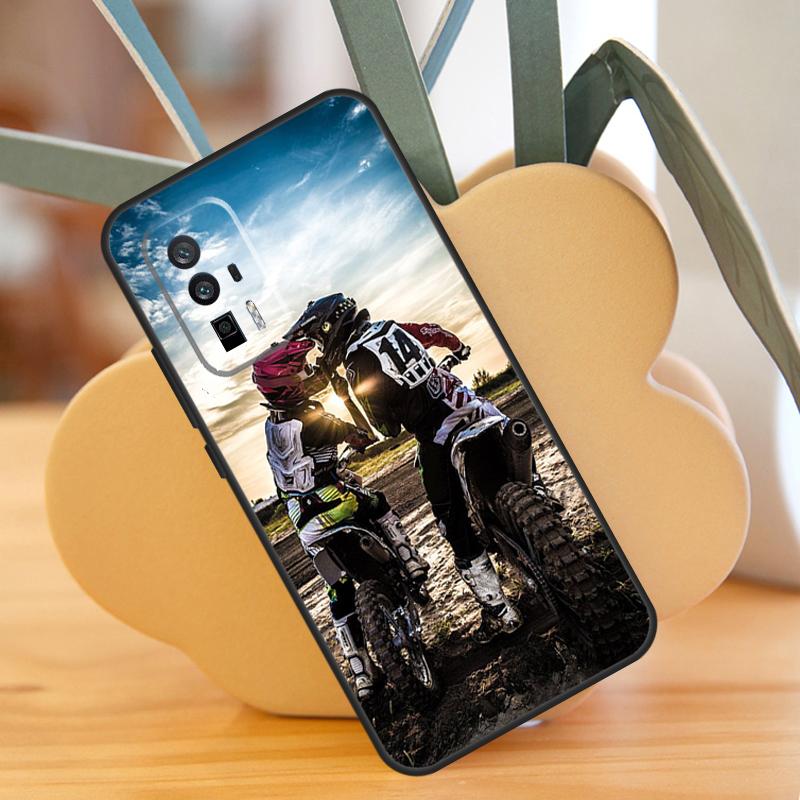 Moto Cross Motorcycle Sport Case For Xiaomi 13T 11T 12T Pro 13 14 Ultra 12 Lite POCO F6 F5 X6 Pro M6 X3 X5 M5s F3 Cover
