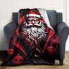 1pc Santa Claus, Gothic Throw Blanket Soft Flannel, Cozy All Season Polyester Perfect for Home, Office