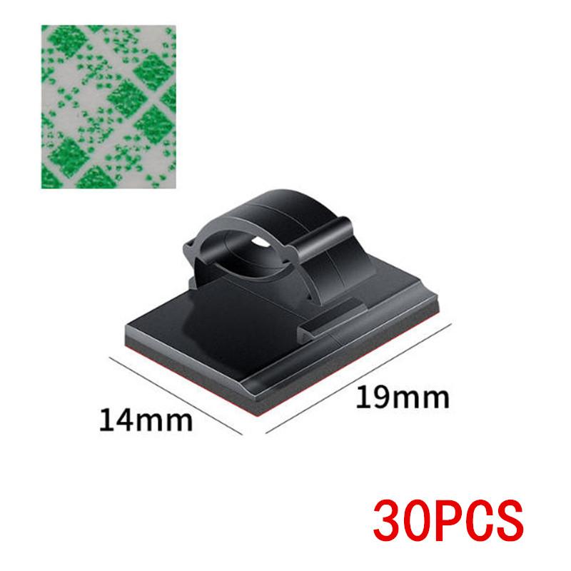 30/100pcs Cable Organizer Clips Cord Holder Desktop Workstation Wire Manager USB Charging Data Line Bobbin Winder Cable Storage