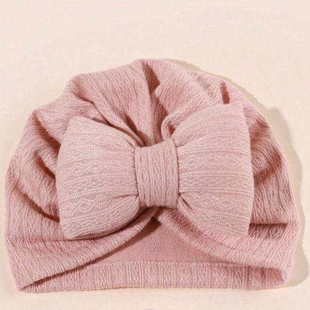 

Повязка-бант для новорожденного, подушка-шапочка - пуловер в индийском стиле персиковый/розовый