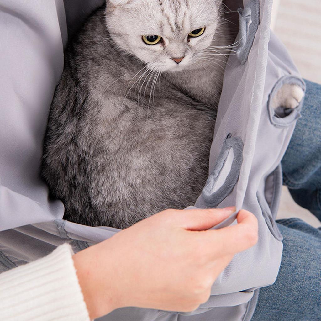 Katzen-Schürzen-Träger, mit Löchern vorne Schulter-Tragetasche Haustier-Schlafsack zum Spazierengehen