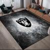 Las Vegas Raiders2 Flannel Pattern Square Carpet,Area Rug,Carpet Rug for Living Room Bedroom Sofa Playroom Decor,Non-slip Floor Mat