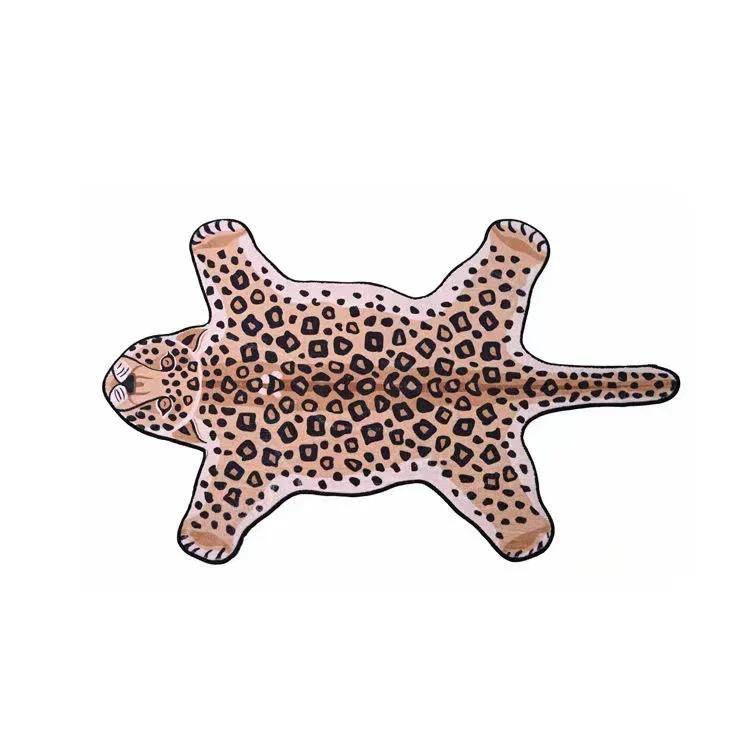 Imitation cashmere carpet Upgraded Material Creative Rug Living Cute Animal Room Bedroom Bathroom Non-slip Carpet Rug Mat
