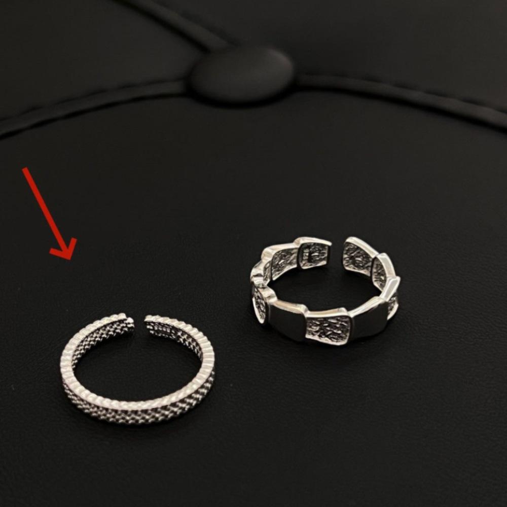 Simple Tang grass pattern dragon pattern scale ring ins temperament exquisite versatile ring