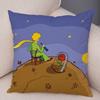 Little Prince Cushion Cover Decor France Anime Cartoon Print Pillow Case for Sofa Home Children Room Soft Plush Throw Pillowcase