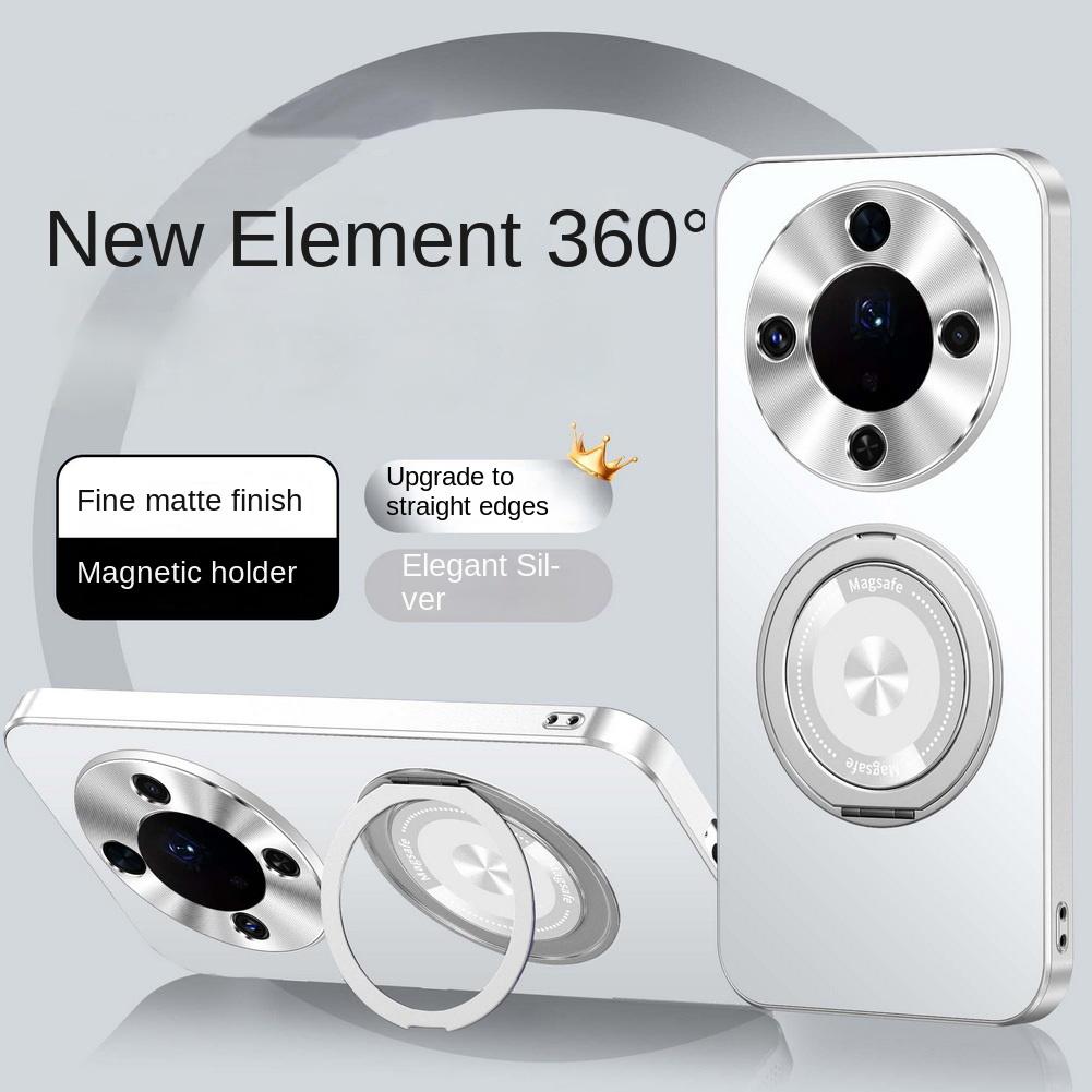 Invisible Metal Rotating Magnetic Mount Case For Honor X80 Pro Max X70 Honor Magic 8 Lite 7 Pro 6 X9D X9C Full Lens Cover