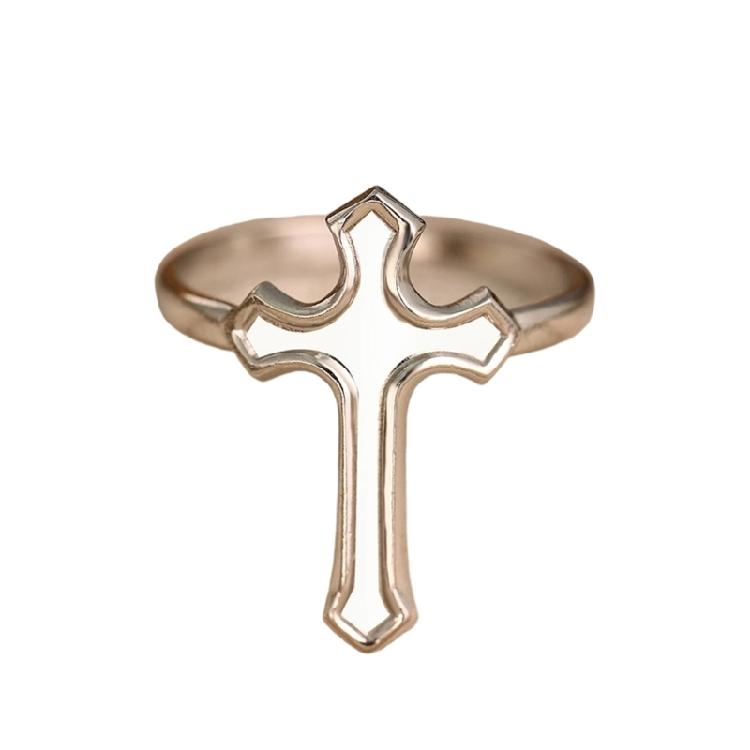 Simple Yet Stylish Adjustable Crosses Rings Stainless Steel Unisex Designs for Everyday