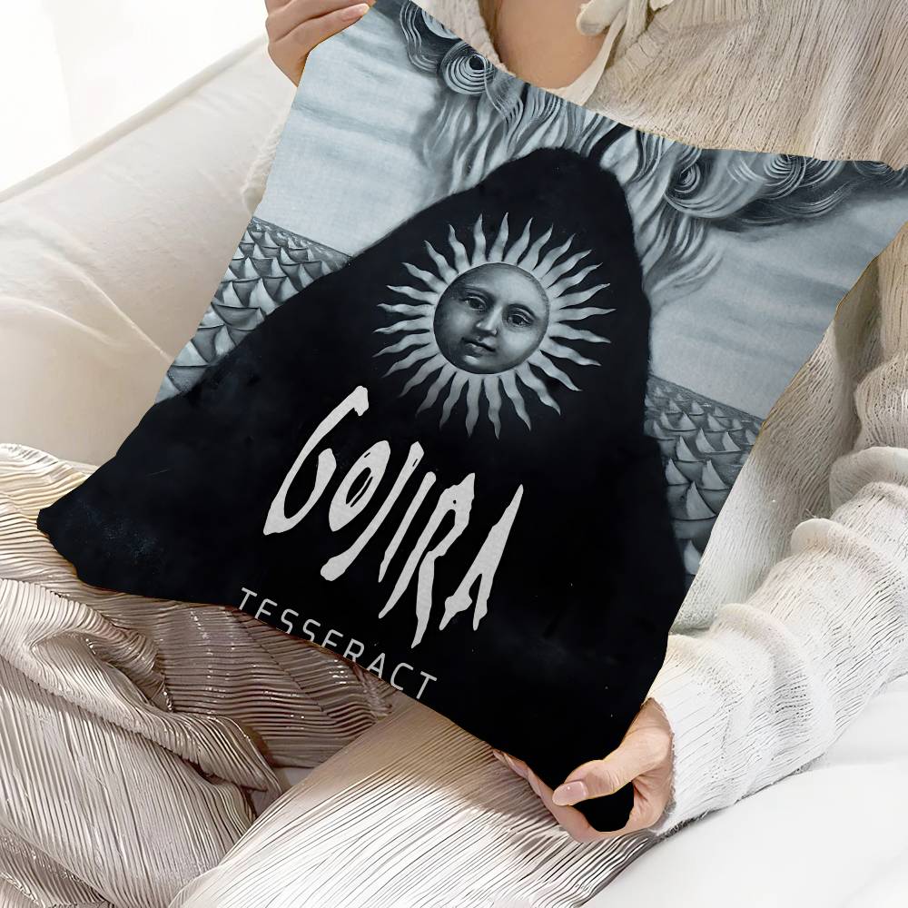 G-Gojira Band Pillow Gift Home Office Decoration Bedroom Sofa Car Cushion Cover Case 45x45