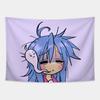 Tsukasa Hiiragi And Her Pink Flip Phone / Lucky Star Tapestry Dormitory Bedhead Sofa Living Room Background Decoration Tapestry