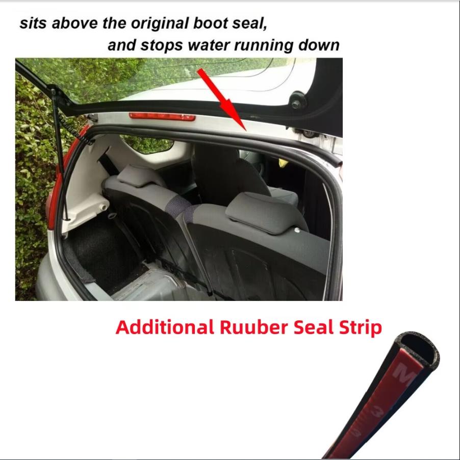 

Citroen C1 Peugeot 107 Toyota Aygo ВОДОНЕПРОХОДНИЙ Strip Seal Stop Rain In the Boot TAILGATE чорний