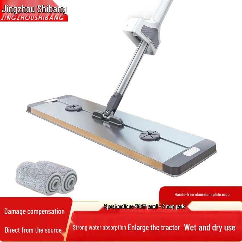 JINGZHOUSHIBANG Hands-Free Wet/Dry Flat Mop