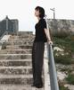 DEHEVE Unbalanced Twist Blouse [Black]