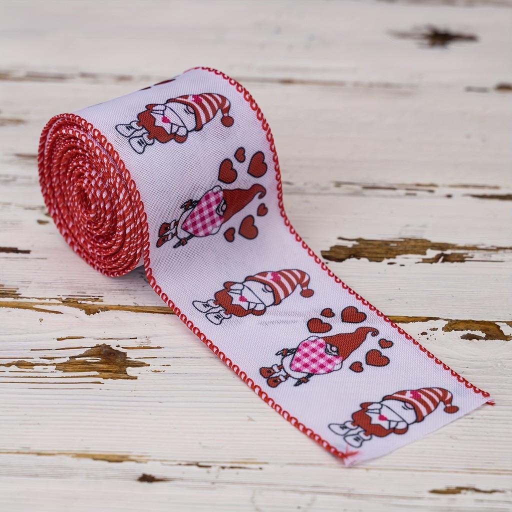 Valentines Colorful Heart Print Ribbon For Gift Wrapping And Crafting Decorations
