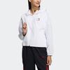 Adidas Neo Three-Stripe Color Block Long Sleeve Hooded Jacket Women Jacket White H45099