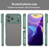 For iPhone 17 Pro Max Case Drop Proof Airbags Frosted Translucent PC + TPU Phone Back Cover