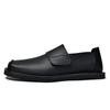 Chaussures pour hommes grande taille Velcro chaussures décontractées en cuir pour hommes 45 commerce extérieur noir chaussures mocassins paresseux pour hommes