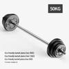 Rubber Coated Home Barbell Set